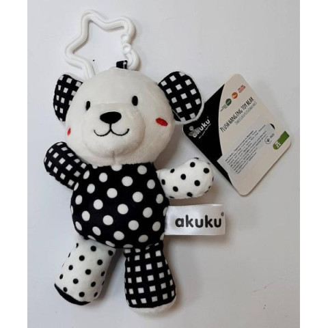 Брязкальце контрастне для коляски "Ведмедики", в пак. 19*14см, ТМ AKUKU арт: A0470