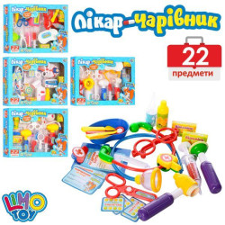 Доктор шприц, ножницы, инструменты, лекарства, 5 видов, в кор. 36,5*25,5*5,5см  