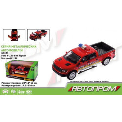 Машина "АВТОПРОМ", 1:34 Ford F-150 SVT Raptor-Police