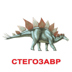 Картки великі українські з фактами «Динозаври», ламіновані, 20 карт., у пак. 16,5*19,5см, ТМ Вундеркінд з пелюшок Україна,