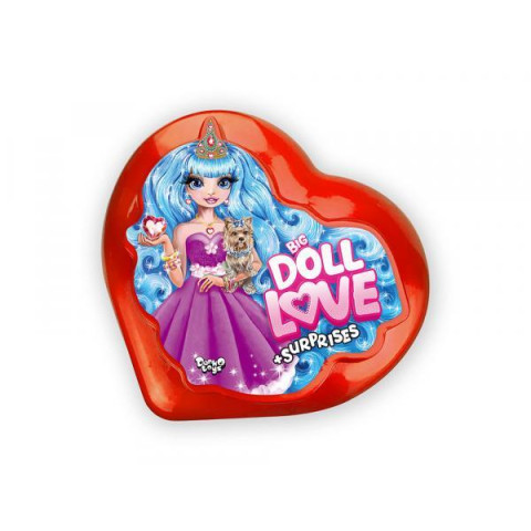 Набір для творчості Сюрприз Big Doll Love, в пластиковому серці 20х18х9см, Danko Toys (BDL-01-01) 