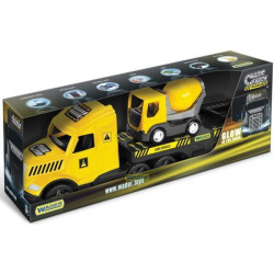 Эвакуатор MAGIC TRUCK TECHNIC с бетономешалкой, в кор. 79*19.5*28см, ТМ Wader