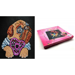 Мозаика из пайеток "Улюбленець", в коробке 29х29х4см, Колібрі АРТ (APT03-03) 