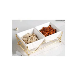 Менажницы на подставке "Charm" 3пр/наб 20*10,5*5см  (36наб)