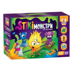Игра настольная "Стикимонстры" (укр), корр. 29*19*6см, ТМ Vladi Toys, Украина