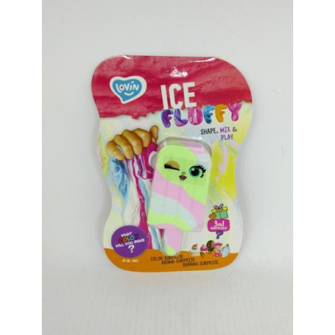 Лізун-антистрес TM Lovin Ice Fluffy пломбір 110 мл, на планш. 25*14см