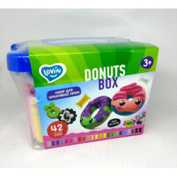 Набір тісто для ліплення Lovin Maxi box з повітряним пластиліном, 42 стика, в пластиковому боксі 25х18х16см, OKTO (70109) 
