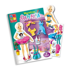 Магнитная игра "Блондинка" укр., в папке 24*16см, ТМ Vladi Toys, Украина