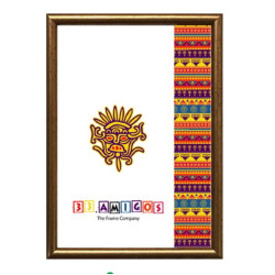 Рамка для алмазної мозаїки та фото, 30*40см, скло 2мм, ДВП 2,5мм, багет ПВХ, Золото, 33.Amigos, Україна