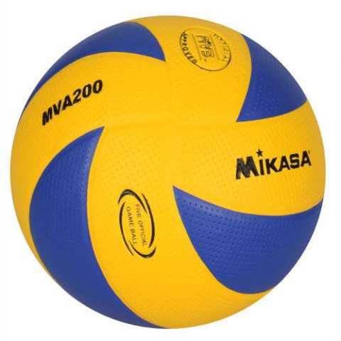 Мяч волейбольный MIKASA, размер 5, ПВХ, 8 панелей, бесшов, 260-280г,ламиниров, пак.