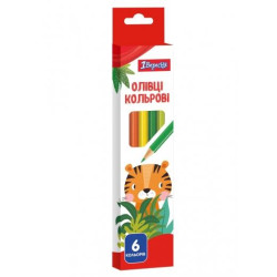 Карандаши  6 цветов "Zoo Land", ТМ 1 Вересня, Украина