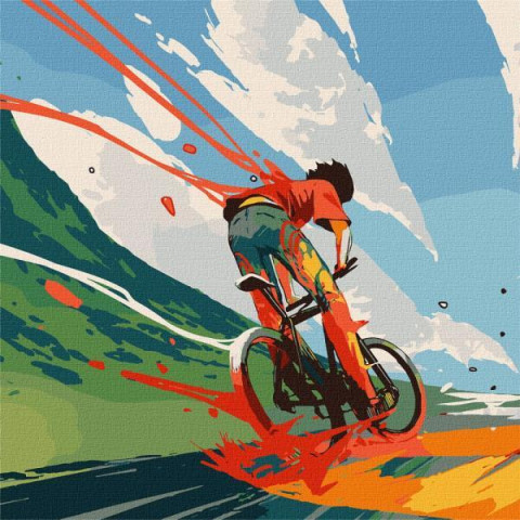 Картина по номерам Люди. Навстречу ветру, 50х50см, в термопакете, Идейка (KHO5035)