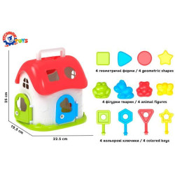 Домик сортер, в сетке 23*20*17см, ТМ Технок, Украина