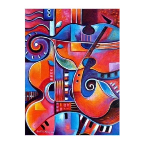 Алмазна мозаїка  Абстракція. Музична абстракція, 30х40см, полотно на підрамнику, Dreamtoys (94890)