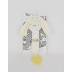 Брязкальце з прорізувачем плюшеве "Кролик" 17см, на планш. 23*14см, ТМ Tulilo, Польща