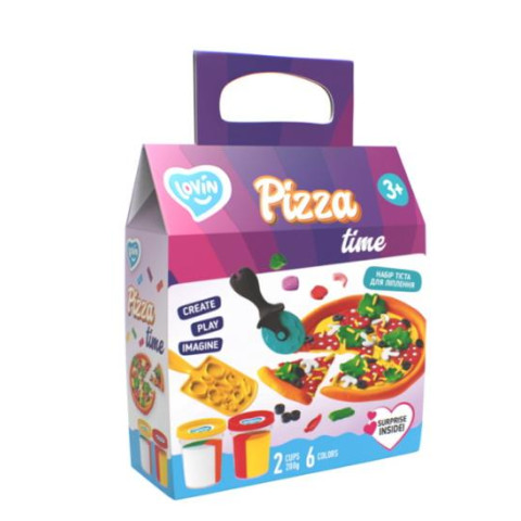 Набор теста для лепки Pizza Time ТМ Lovin в кор. 20*18*8см