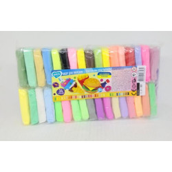 Набор тесто для лепки Lovin с воздушным пластилином, 34 цвета, в пакете 28х15х3см, OKTO (70148) 