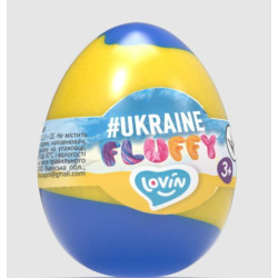 Лізун Флаффі Fluffy Ukraine ТМ Lovin, 40 мл, укр., ЦІНА ЗА 1ШТ, в яйце 6см