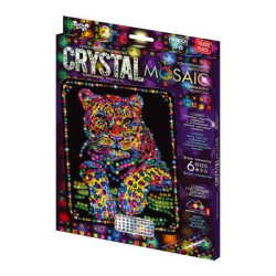 Картина из камней и страз Crystal mosaic kids, в коробке 30х21см, Danko Toys (CRM-02-03) 