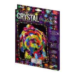Картина з каменів та страз Crystal mosaic kids, в коробці 30х21см, Danko Toys (CRM-02-05) 