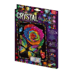Картина из камней и страз Crystal mosaic kids, в коробке 30х21см, Danko Toys (CRM-02-07) 