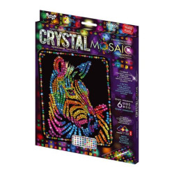 Картина з каменів та страз Crystal mosaic kids, в коробці 30х21см, Danko Toys (CRM-02-08) 