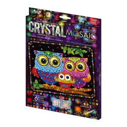 Картина из камней и страз Crystal mosaic kids, в коробке 30х21см, Danko Toys (CRM-02-10) 