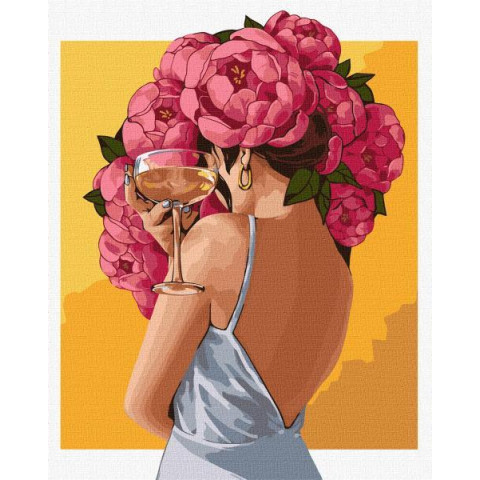 Картина за номерами Люди, Квіти. Квітуча таємниця, 40х50см, в термопакеті, Идейка (KHO4911)