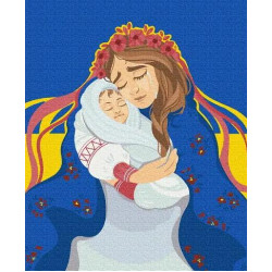 Картина по номерам Патриотическая. Ненька Украина @ Anastasiia Kasarda, 40х50см, в термопакете, Brushme (BS53077)