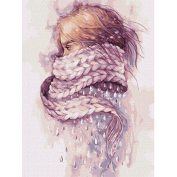 Картина по номерам Люди. Зимний уют, 30х40см, в термопакете, Идейка (KHO4936)