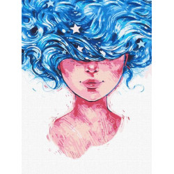 Картина по номерам Люди. Звездное воображение, 30х40см, в термопакете, Идейка (KHO4944)