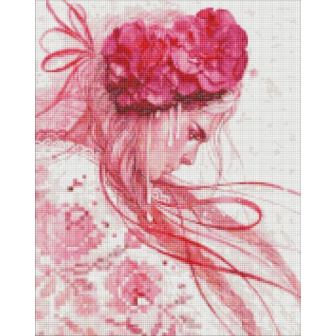 Алмазна мозаїка  Люди, Квіти. Витончена та сильна, 40х50см, полотно на підрамнику, Идейка (AMO7267)