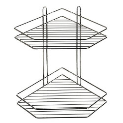 Полиця у ванну 2 ярусна кутова 20.5*20.5*33.5см  арт: MH-1981