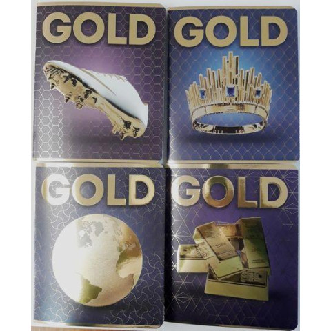 Тетрадь 48 нояб. клетка серия SUPER GOLD МИКС-1, ЦЕНА ЗА УП. 10ШТ, ТМ Фемили Лайн (10/200)