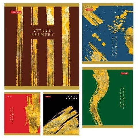 Тетрадь 60 листов. клетка, серия GOLDEN SILK, ЦЕНА УП. 10ШТ, (черный шелк+глиттер), ТМ Фемили Лайн, (10/160)