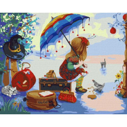 Картина по номерам Люди. Полікет відправляється у подорож, 40х50см, в термопакете, Идейка (KHO2384)