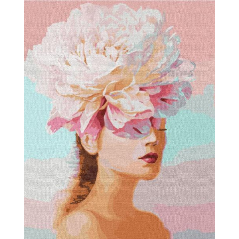 Картина за номерами Люди, Квіти. Квіткові думки, 40х50см, в термопакеті, Идейка (KHO4765)