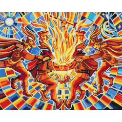 Картина по номерам Патриотическая. Танец, 40х50см, в термопакете, Brushme (BS53314)