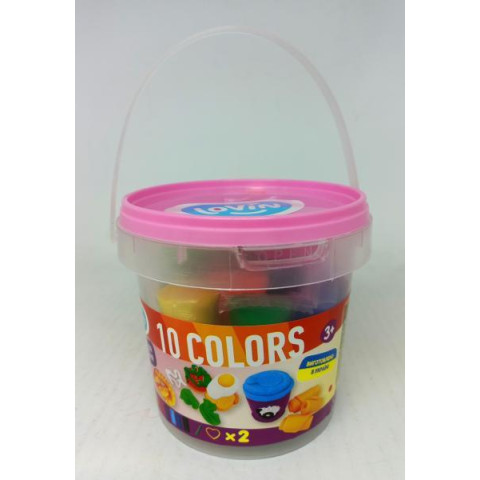 Ведерки мины для девочек TM Lovin Набор для лепки с тестом