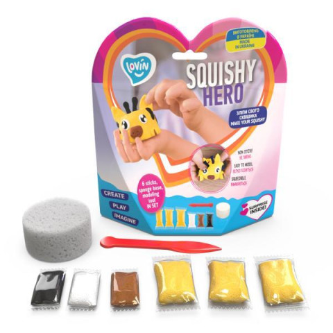 Набір для ліплення з повітряним пластиліном Squishy SquiRaff ТМ Lovin