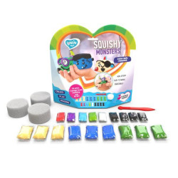 Набір тісто для ліплення Lovin з повітряним пластиліном Squishy Monsters, OKTO (70130) 