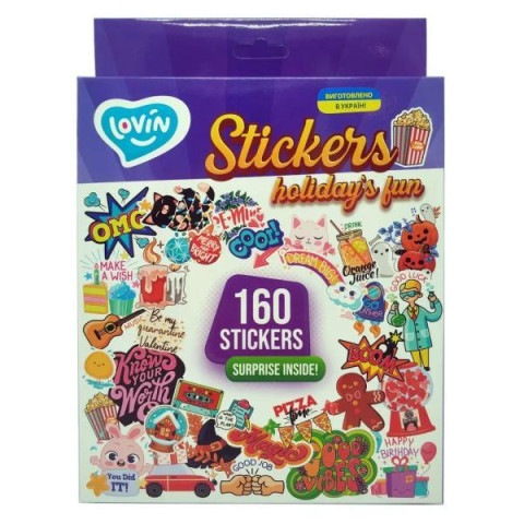Набір наклейок Holiday's fun Lovin, в кор. 25*17*2см
