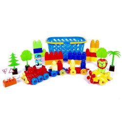 Набор конструктора в корзинке 30*16*20см, 38 деталей, ТМ KINDER WAY, Украина