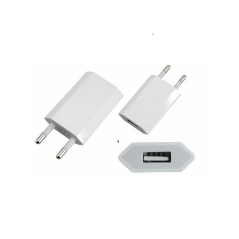 Перехідник адаптер плоский СЗУ для білий USB