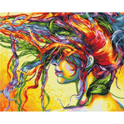 Картина за номерами Люди. Дівчина, , 40х50см, в термопакеті, Brushme (BS28421)