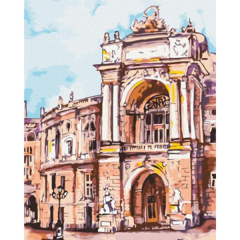 Картина за номерами Міста. Одеський театр @ Мазнєва Марина, , 40х50см, в термопакеті, Brushme (BS53361)