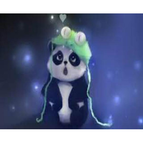 Алмазна мозаїка  Тварини. Здивована панда, 30х40см, полотно на підрамнику, Dreamtoys (Y0019)