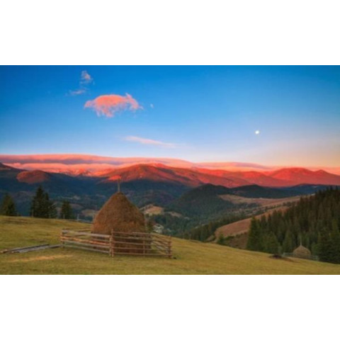 Алмазна мозаїка  Пейзаж. Рідні Карпати, 30х40см, полотно на підрамнику, Dreamtoys (Y0066)