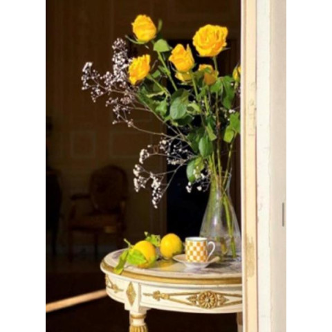 Алмазна мозаїка  Квіти. У жовтих фарбах, 30х40см, полотно на підрамнику, Dreamtoys (Y0074)