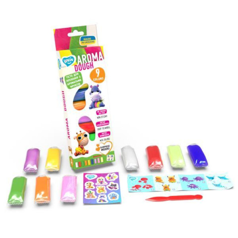  Набір для ліплення із тестом 9 кольорів Aroma TM Lovin